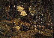 Gerard Bilders Swiss landscape oil painting on canvas